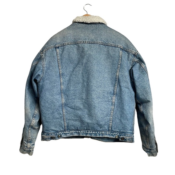 Levi's Jackets & Coats Vintage Levis Sherpa Lined Blue Denim Trucker Jacket Made In Usa